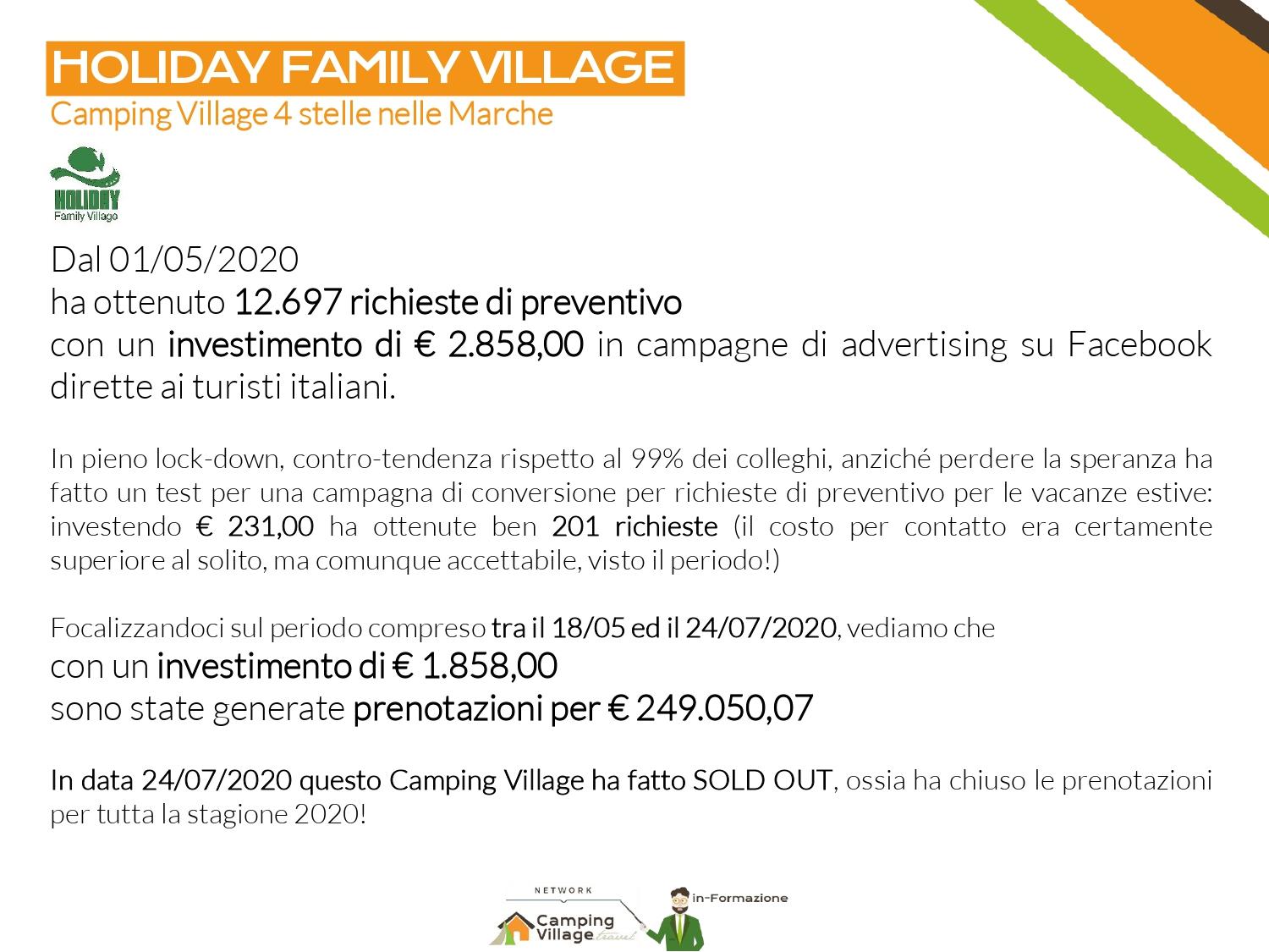 HOLIDAY FAMILY VILLAGE Camping Village 4 stelle nelle Marche