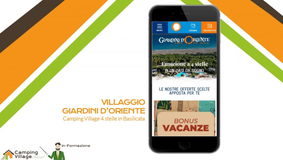 VILLAGGIO GIARDINI D’ORIENTE Camping Village 4 stelle in Basilicata